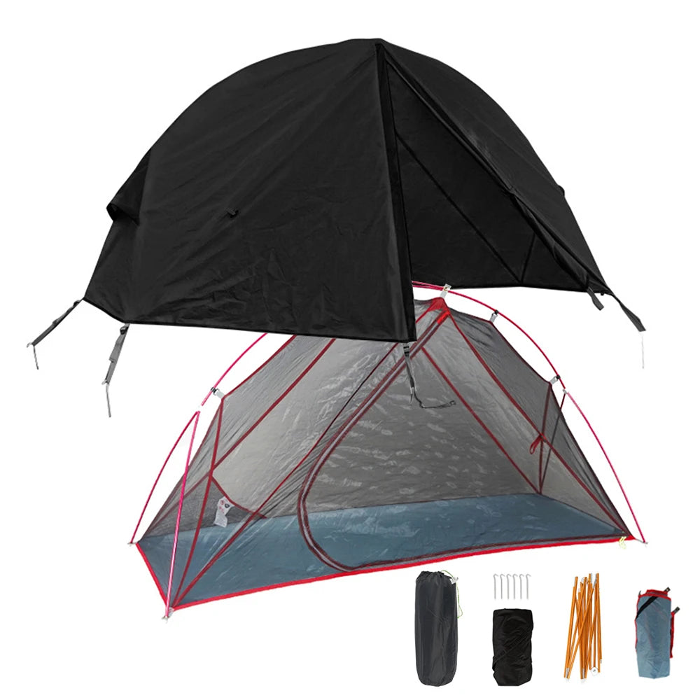 1 Person Camping Tent For Cot Lightweight Resistant Outdoor Backpacking Traveling Tent