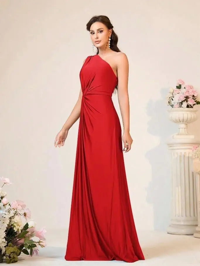 Women's Elegant Backless Evening Gown - European Style Banquet & Gala Dress