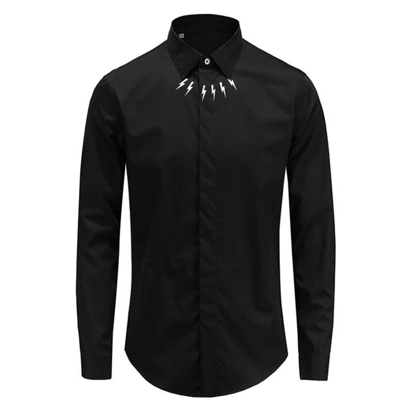 Men's Long-Sleeve 3D Print Fashion Shirt - Soft Fabric Loose Fit Casual Top