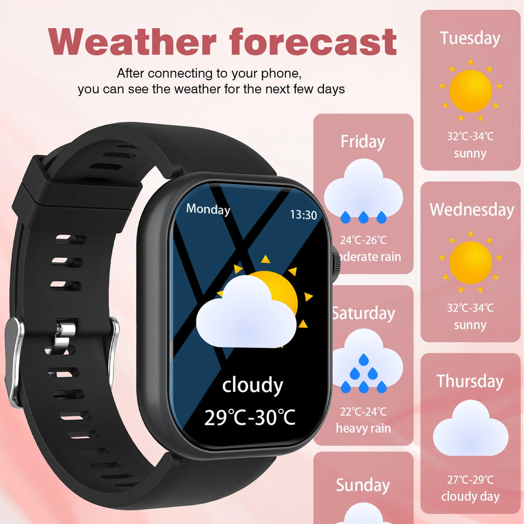 Smart Watch for Men & Women – Wireless Calling/Dial, App Notifications, Sports Fitness Watch for iPhone & Android