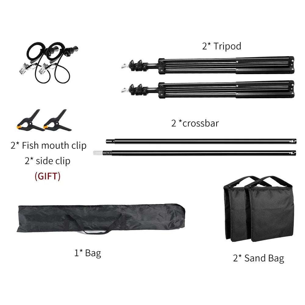 SH 2.6m*3m Suit Adjustable Backdrop Stand for Photography Wedding Photo Studio Backdrop Video Background Frame - trendingshoping.com