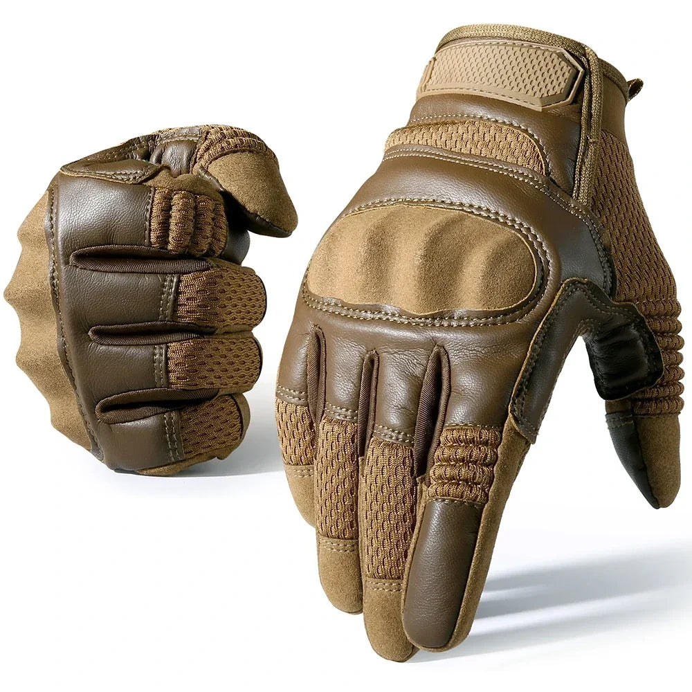 PU Leather Tactical Gloves Cycling Outdoor Touch Screen Sports Gloves
