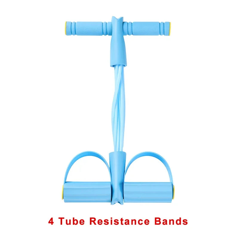 4 Level Resistance Band Tensioner Non Slip Handle Fitness Equipment for Abdominal and Yoga Training