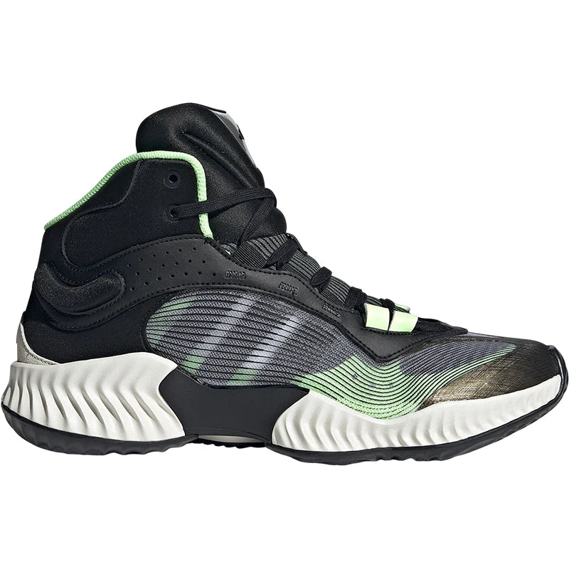 Men's Mid-Cut Professional Basketball Shoes - High Ventilation Breathable Court Sneakers - JH8079 - Black
