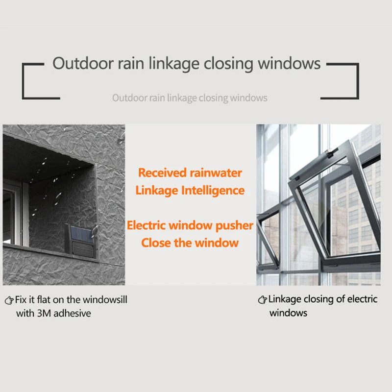 Smart Home Zigbee Solar Charging Rainwater Detector Real Time Wireless Solar Rain Sensor Smart Life App