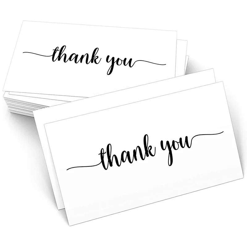 50pcs Thank You For Your Order Card Custom Write Your Business Card Small Business Gifts Decoration Goods Follow Card