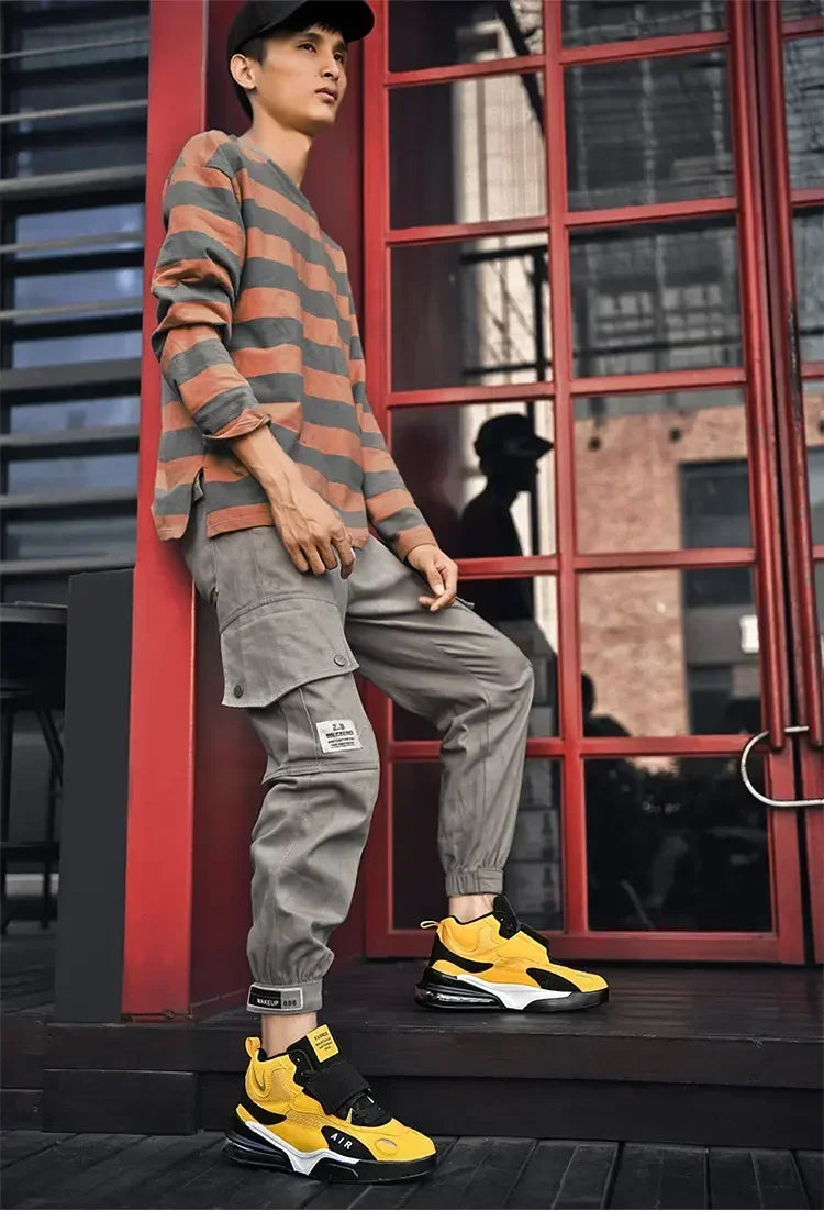 2025 Air Cushion Basketball Sneakers | Breathable Men & Women Outdoor Training Shoes