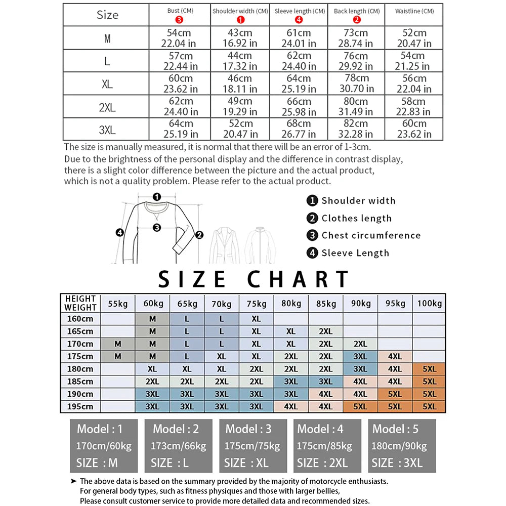 Men Motorcycle Armor Jacket Coat Summer and Winter Warm Motorbike Riding Reflective Anti Collision Moto Protective Gear