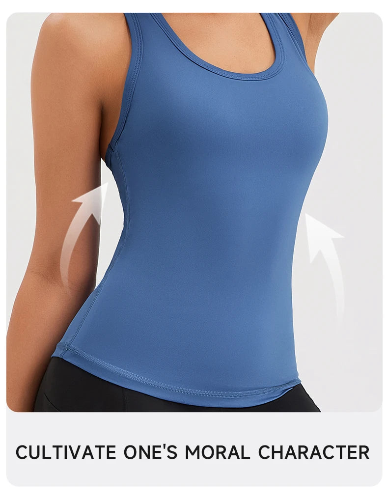 Women’s Sleeveless Yoga Tank Top - Breathable Gym Sport Shirt for Running