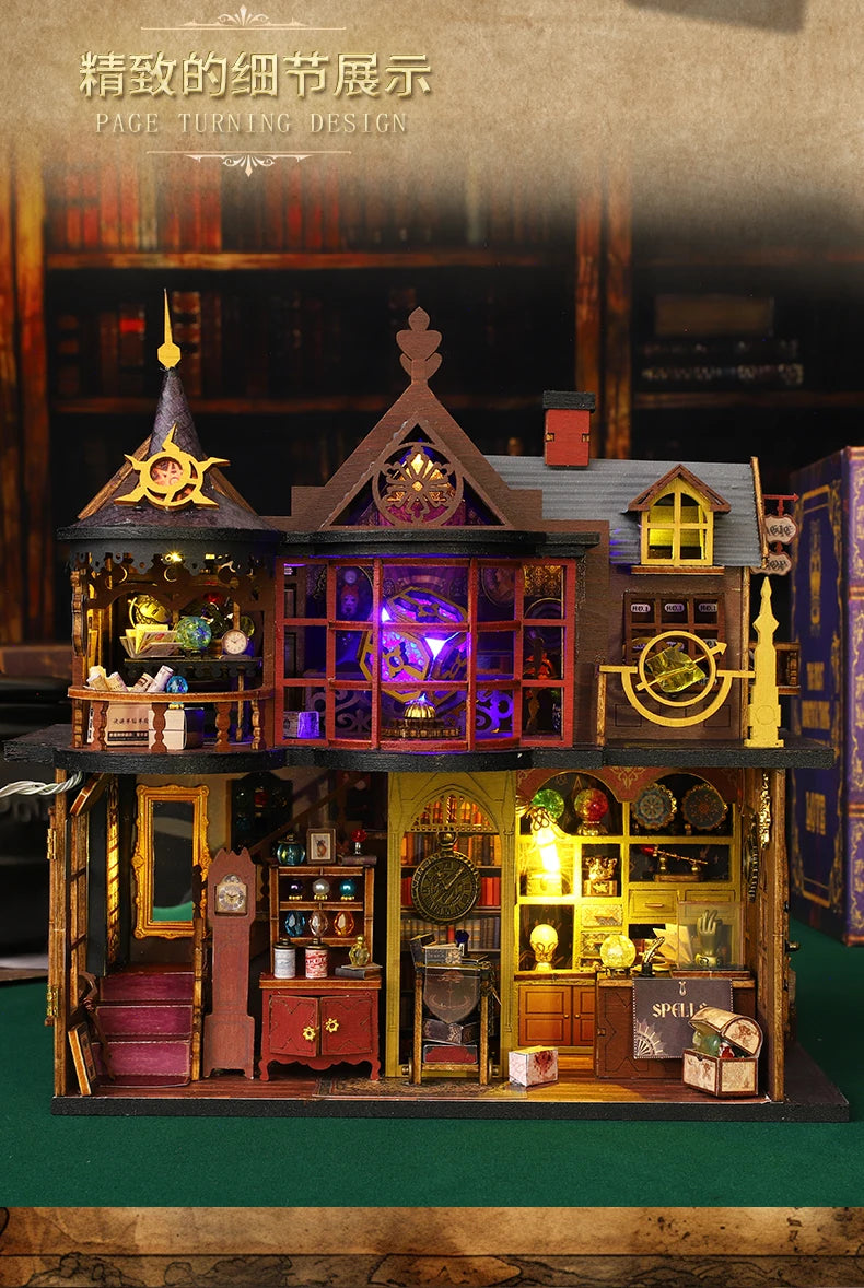 DIY Miniature Magic Treasure House Book Nook