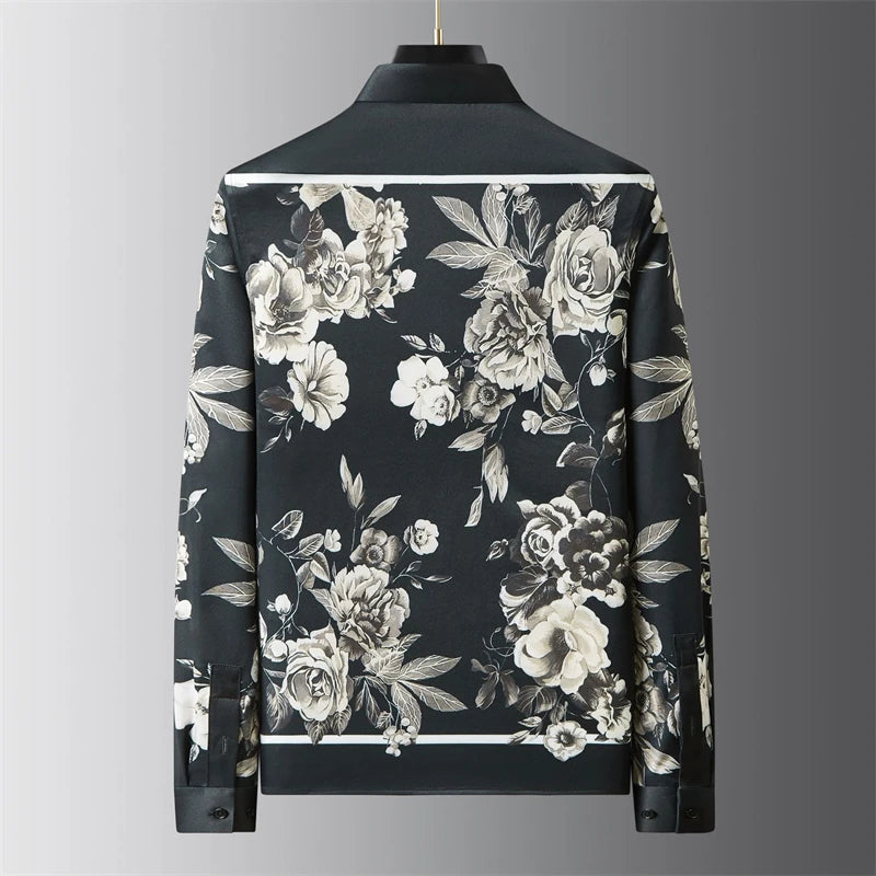 2025 new men's printed shirts classic luxury high quality shirts designer design comfortable soft menswear