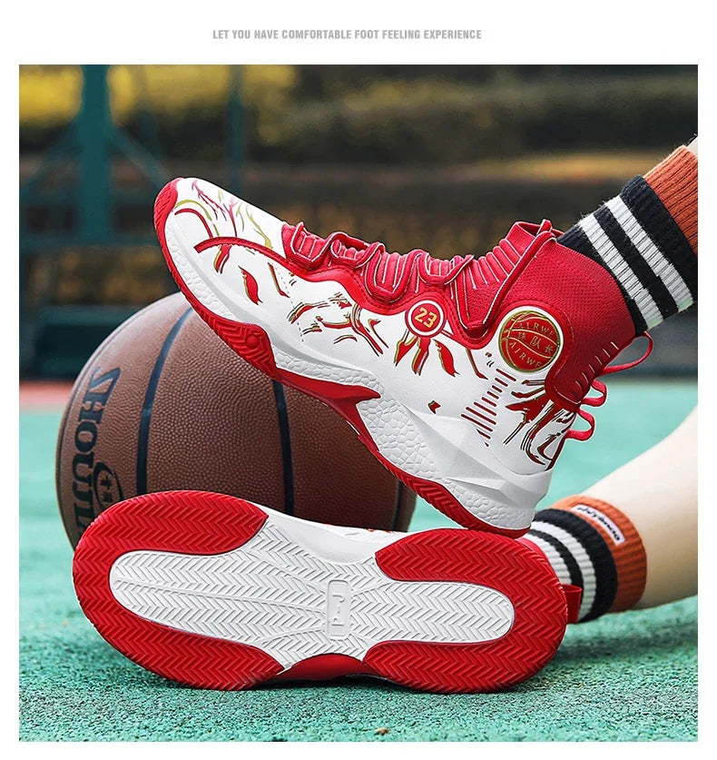 2025 Men’s Basketball Sneakers | Anti-Skid Cushioning Sports Shoes for Training & Casual Wear