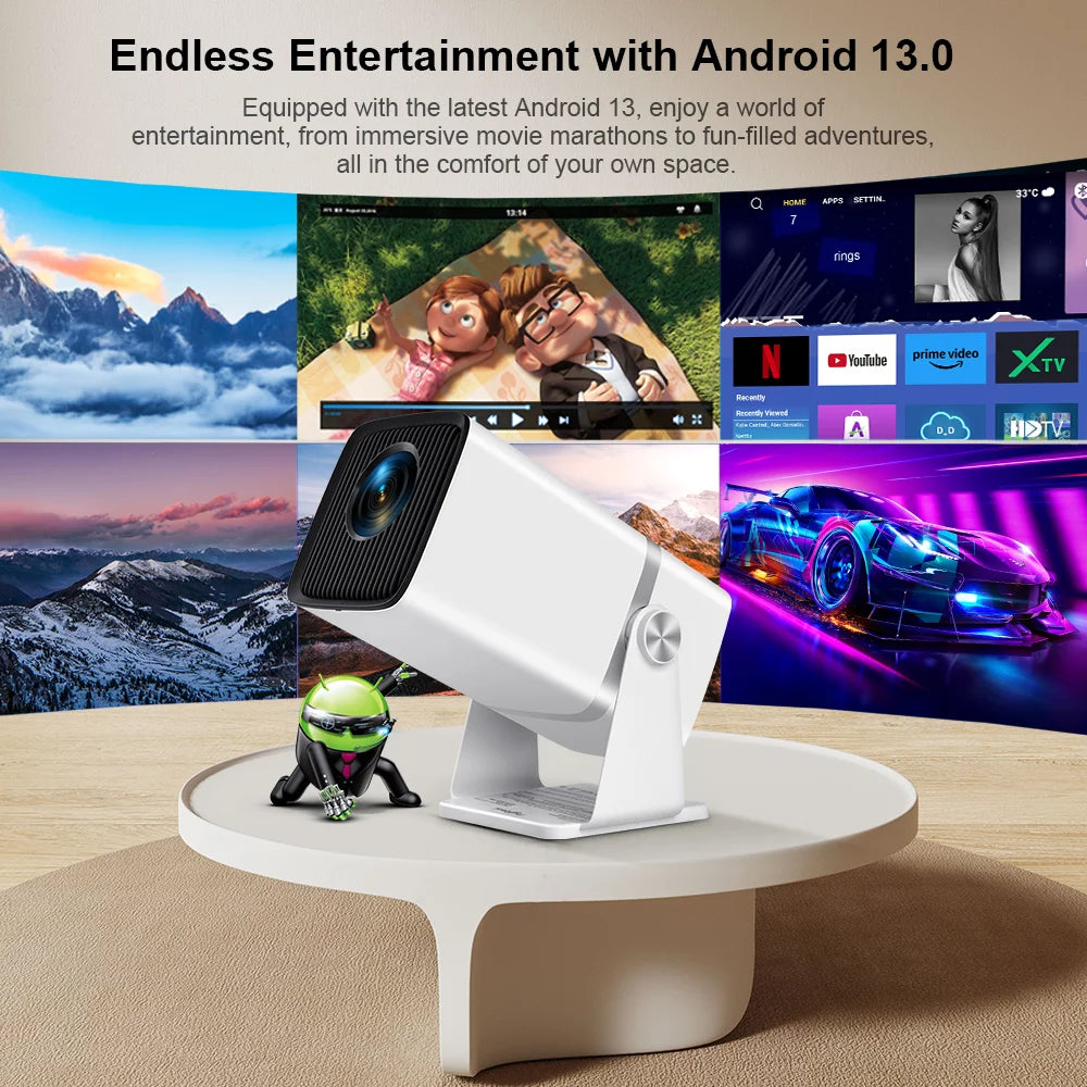 ThundeaL TD80W 4K Full HD Projector – Android Smart WiFi Home Theater Video Projector