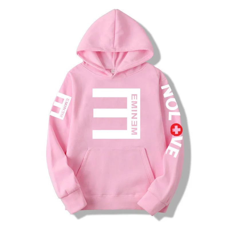 Eminem Music Album Hoodie – World Tour Graphic Oversized Sweatshirt for Men & Women, Hip Hop Streetwear