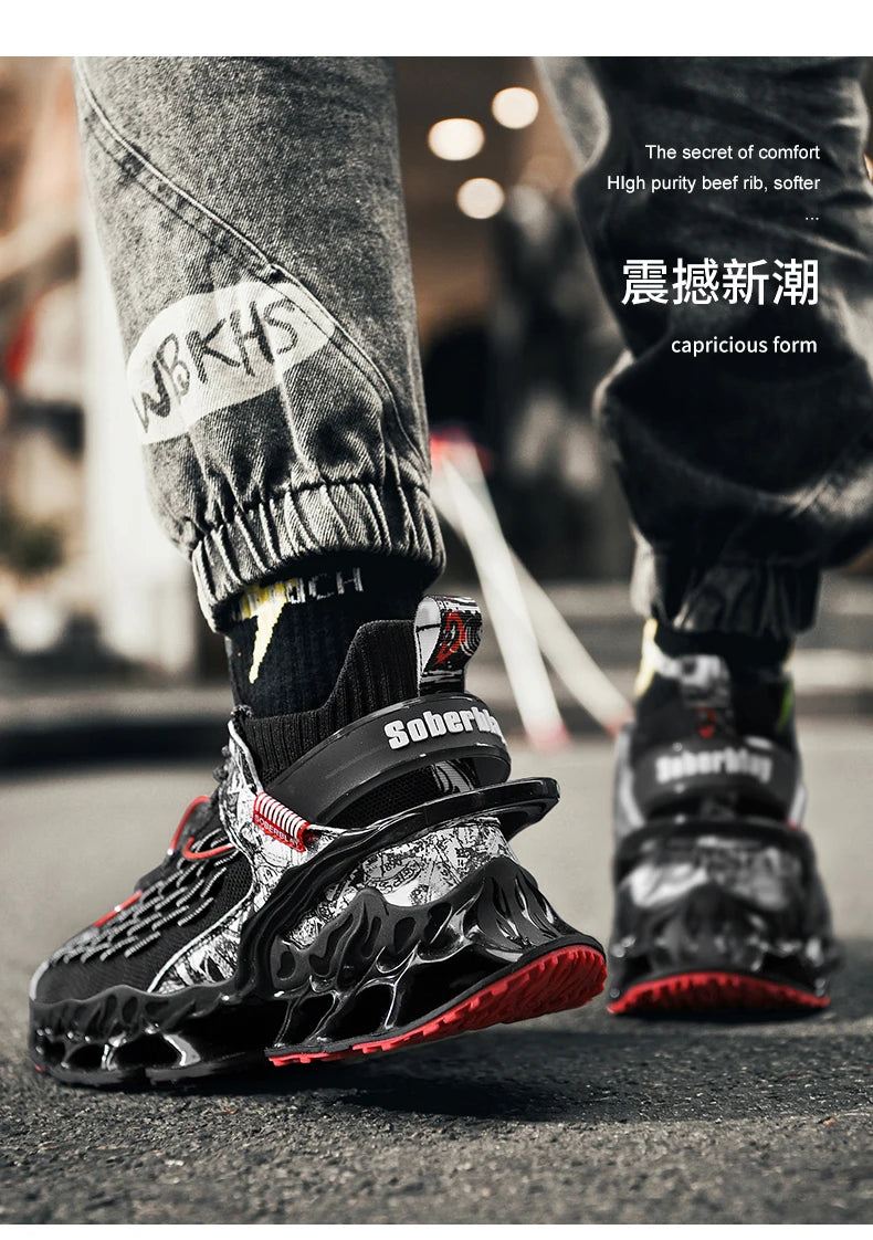 Elite Racer Series - Luxury Breathable Performance Sneakers - Men's Urban Fashion Trainer - SKU-CODE