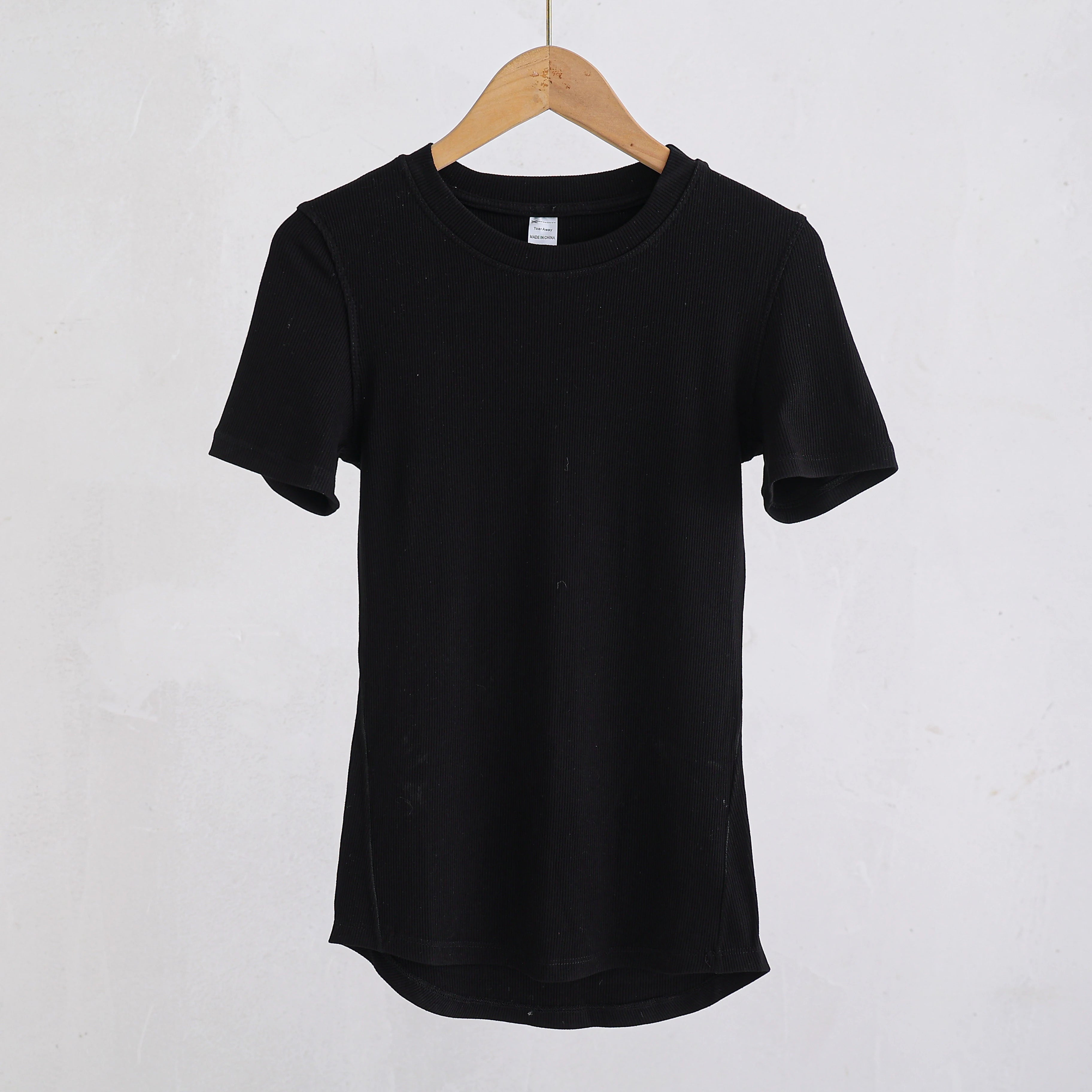 Women’s Slim-Fit Yoga T-Shirt - Short Sleeve Seamless Top for Pilates & Gym