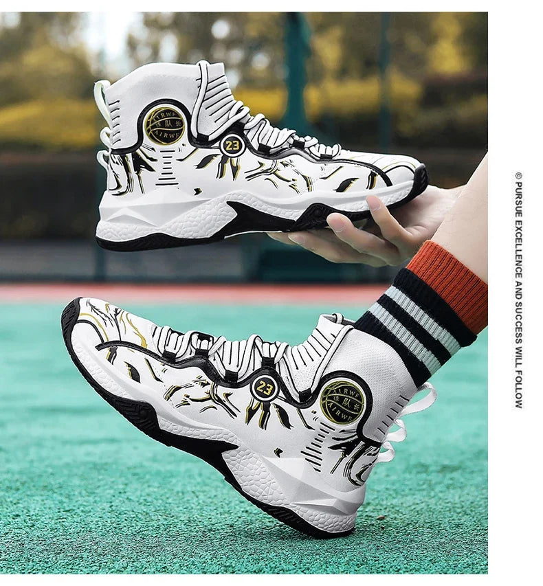 2025 Men’s Basketball Sneakers | Anti-Skid Cushioning Sports Shoes for Training & Casual Wear