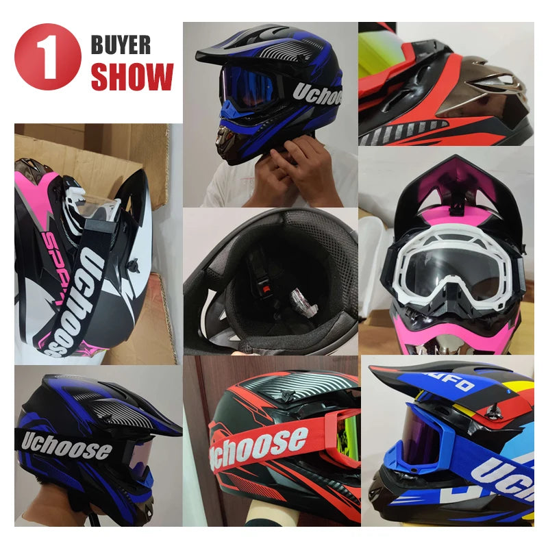 Motocross Motorcycle Helmet Adult Off Road Racing Enduro Helmet