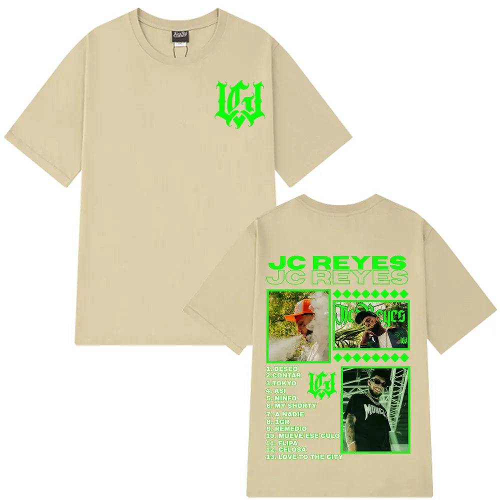 Rapper Jc Reyes Tour 2025 Graphic T Shirts Men Women Fashion T-shirts Cotton Casual Oversized Hip Hop Harajuku Streets T-shirts