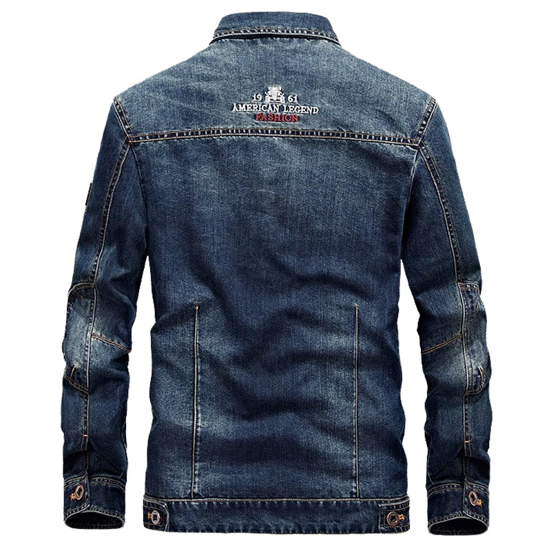 Men’s Denim Jacket Spring Winter Bomber Coat – Casual Fashion Jeans Jacket