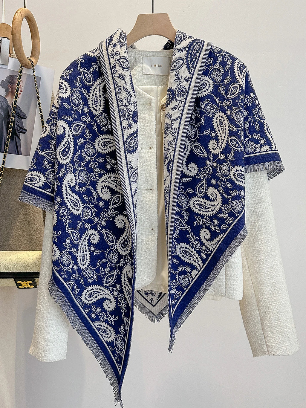 New Fashion Winter Scarf Women's Paisley Print Imitation Cashmere Pashmina Shawl - Soft Warm Wrap Blanket Bufanda Female Design