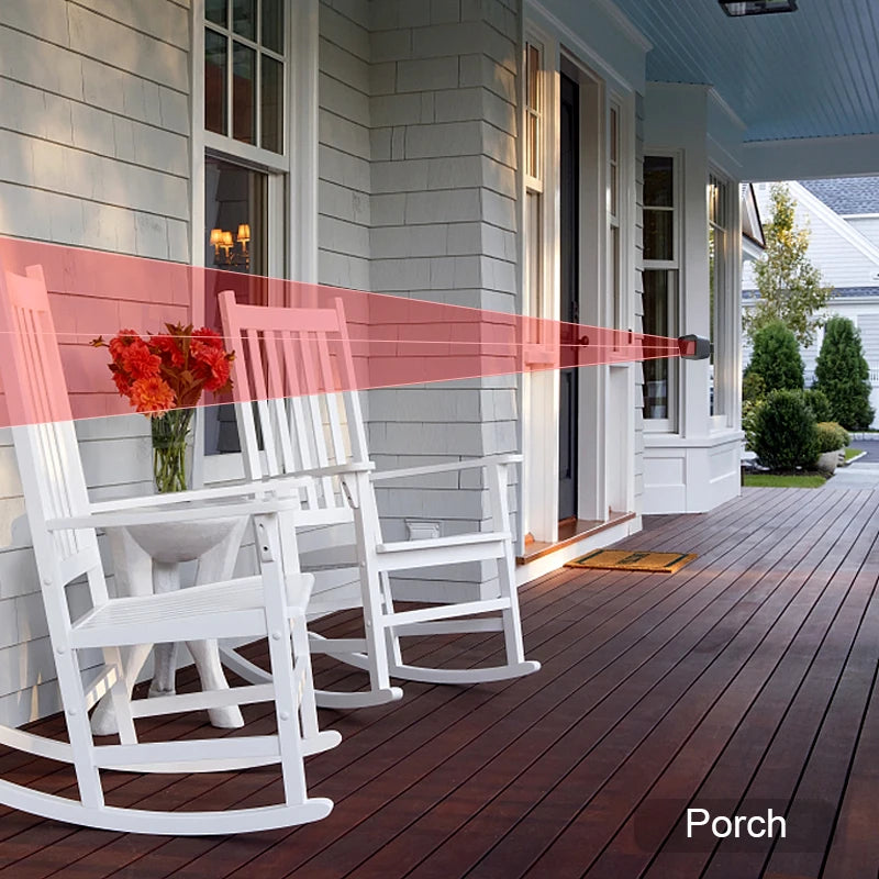 Smart Outdoor Home Security Weather Resistant Wifi Motion Sensor Detector With App Notifications Alexa Compatible