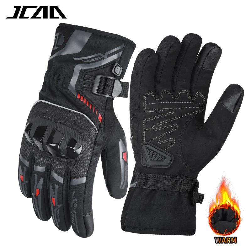 Warm Winter Riding Gloves Waterproof Thickened Insulation & Hard Knuckle Protection | Motorcycle & Bike Gloves (Great Present)