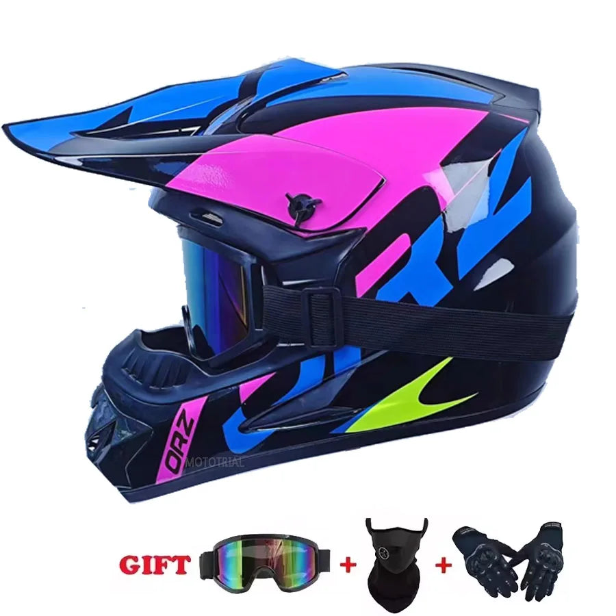 Motorcycle Helmet Youth Kids Child Full Helmet Children Helmets Motocross Casco Moto children Off-road Safety Protection DOT