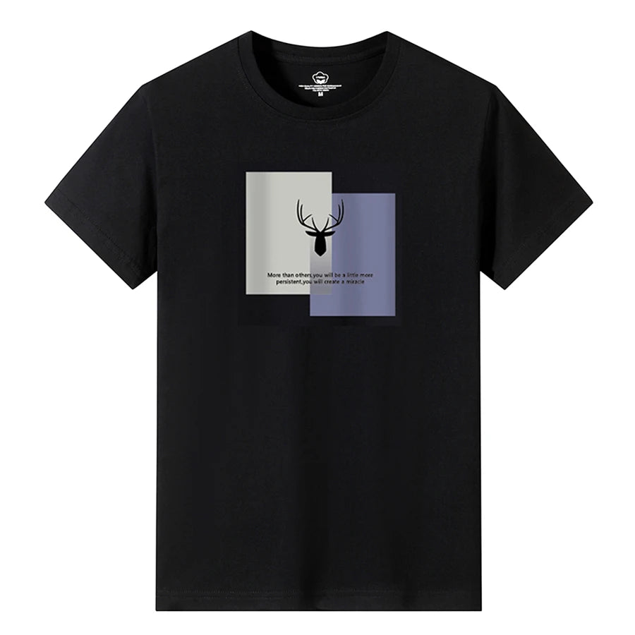 T Shirts Men Short New Fashion 2025 O-Neck Slim Black Sleeve Clothing Casual Style M-6XL