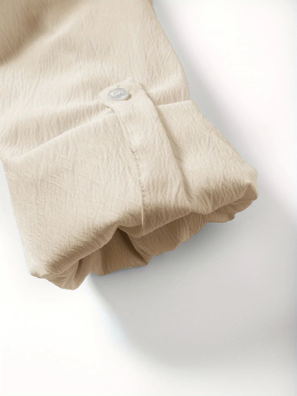 Men’s Long Sleeve Shirt and Pants Set Solid Color Tracksuit Beach Vacation Wear