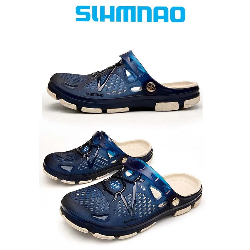 2026 Men's Summer Outdoor Sandals Anti-Skid Thick Soled Fishing Shoes - Lightweight Casual Beach Water Shoes - Durable Breathable Garden Clogs & Home Slippers