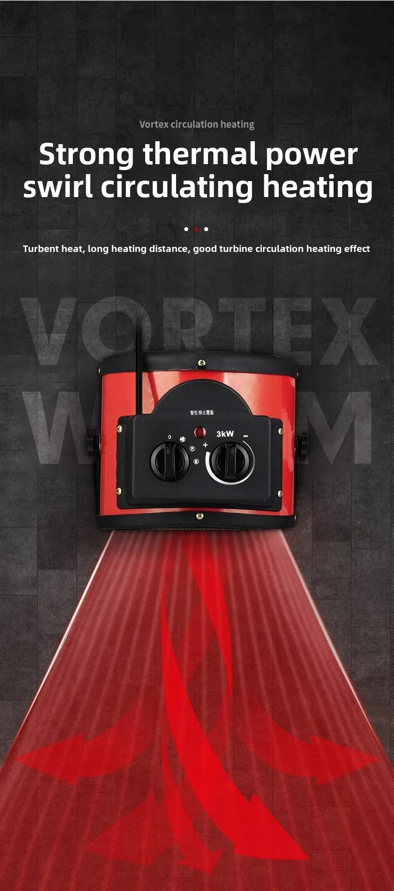 Smart Temperature-Controlled Fan Heater Fast Heating with Smart Thermostat Multi-Purpose Heater For Home And Commercial Use