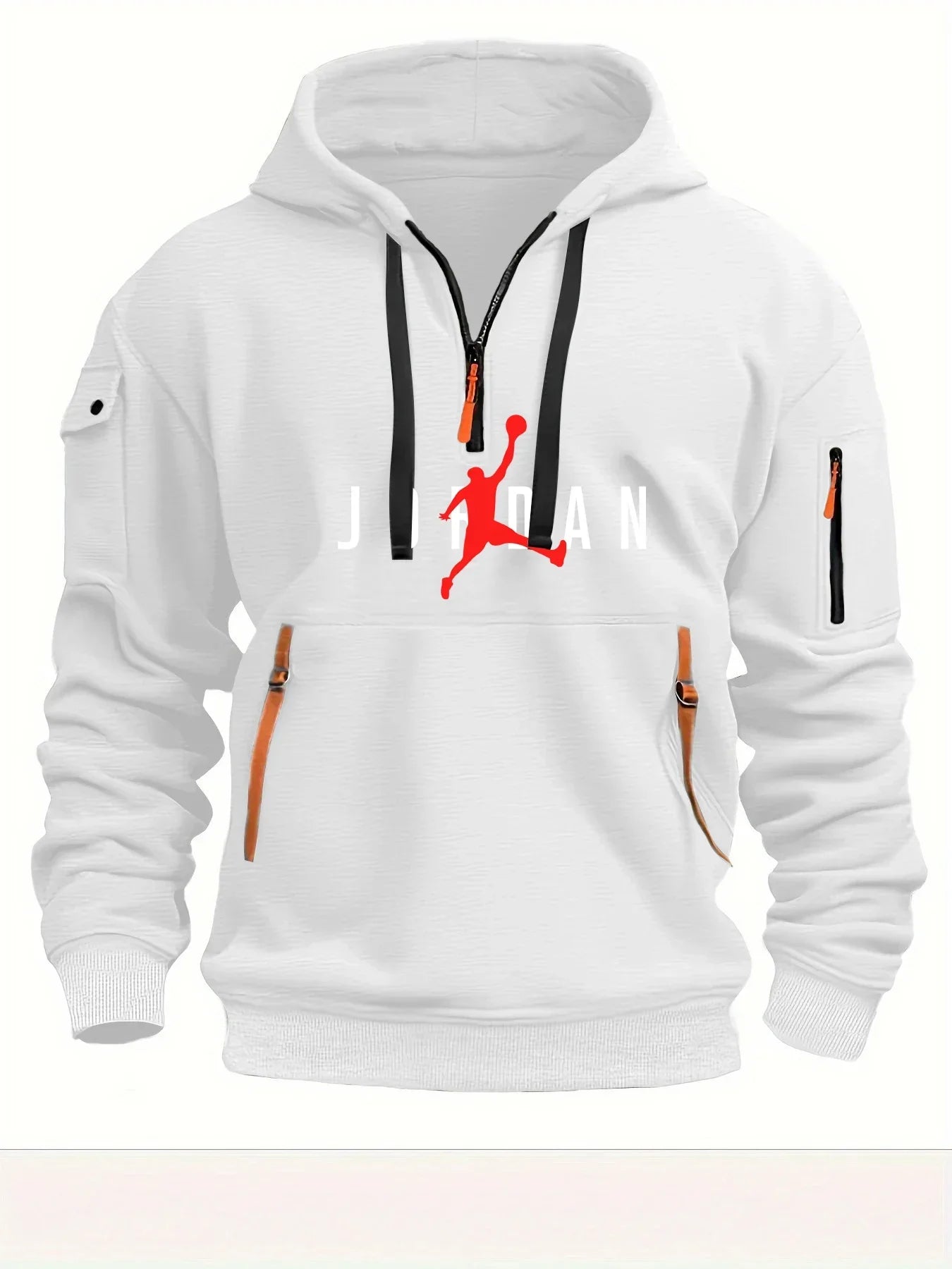 Men's hooded casual, loose-fit hooded fashionable sports hoodie shirt