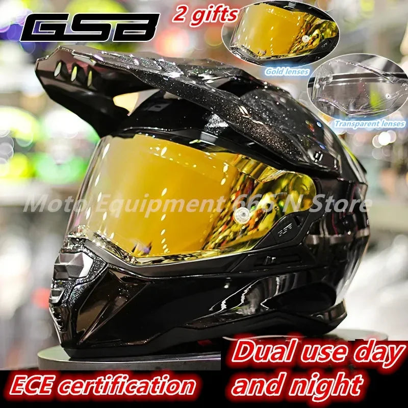 Gsb Motocross Helmet Men Full Face Moto Helm xp-22 Motorcycle Helmet Cross Downhill Off-road Helmet Men Casco Moto ECE Approved