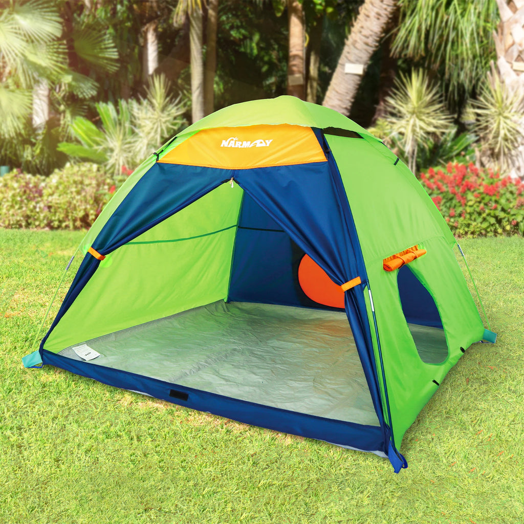 Kids Camping Play Tent Indoor Outdoor Pretend Play Large Playhouse Easy Assembly Unisex Gift For Games