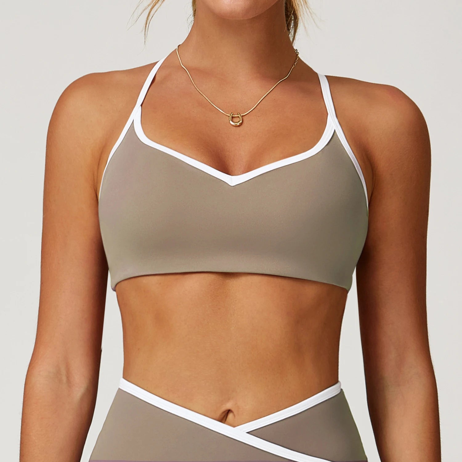 Women’s High-Impact Shockproof Sports Bra - XP102 Push-Up Yoga & Fitness Crop Top