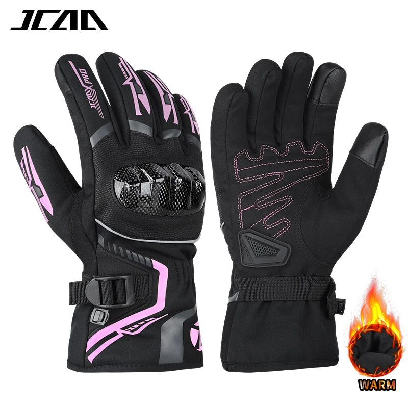 Warm Winter Riding Gloves Waterproof Thickened Insulation & Hard Knuckle Protection | Motorcycle & Bike Gloves (Great Present)