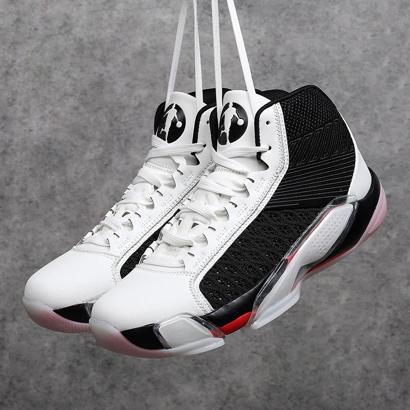 Men’s High-Top Basketball Sneakers | Breathable Non-Slip Outdoor Sports Shoes