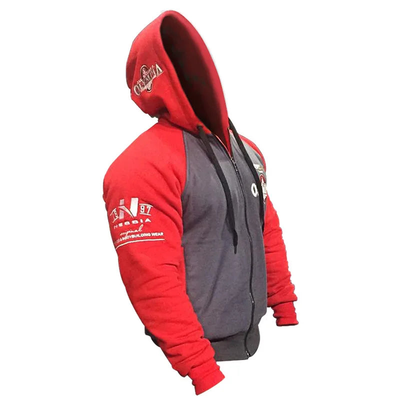 2026 New OLYMPIA Men Gyms Hoodies Gyms Fitness Bodybuilding Sweatshirt Pullover Sportswear Male Workout Hooded Jacket Clothing