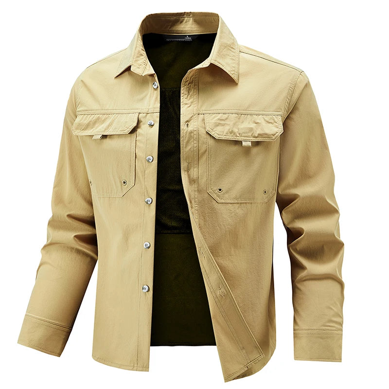 Men’s Breathable Long Sleeve Work Shirt