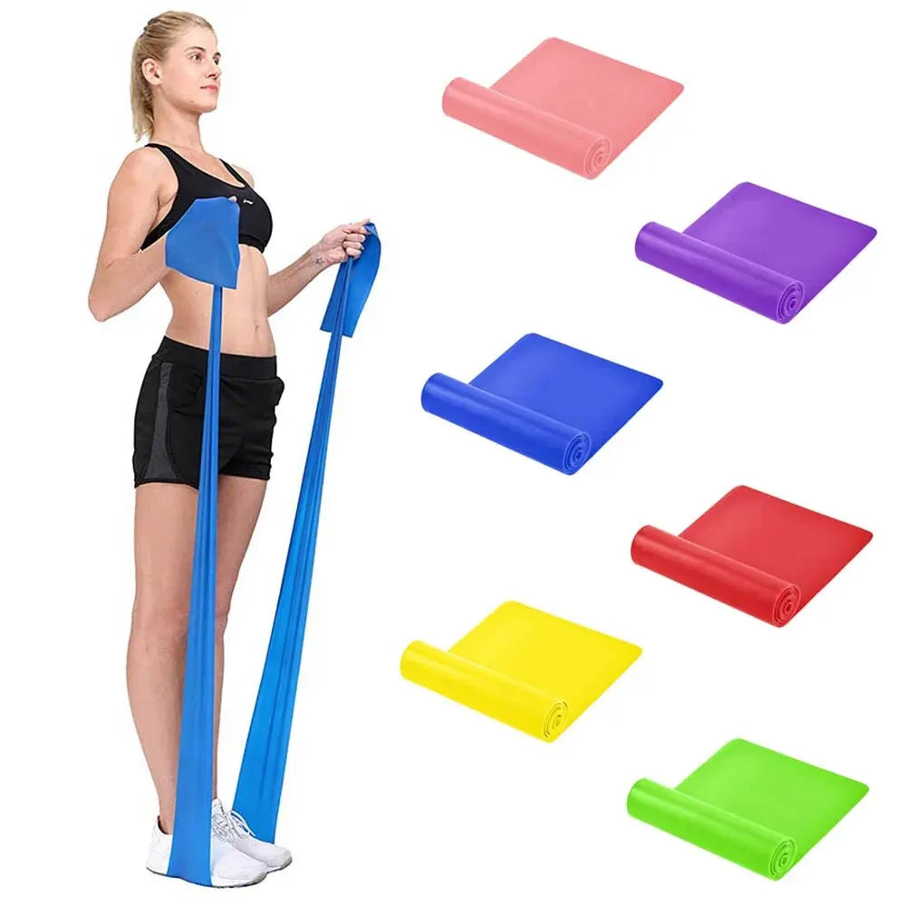 Resistance Bands for Working Out Stretch Elastic Exercise Band for Physical Therapy Pilates Outdoor Fitness and Home Gym
