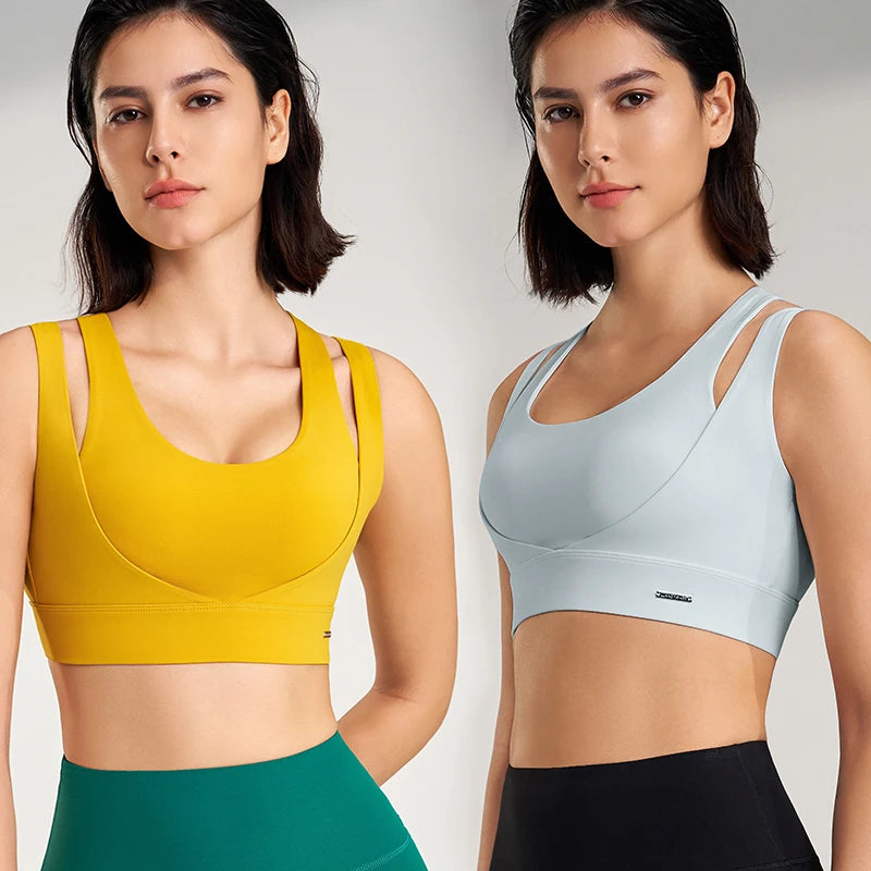 Women’s Sports Top Gym Tank Supportive Sports Bra High Elasticity Fitness Crop Top