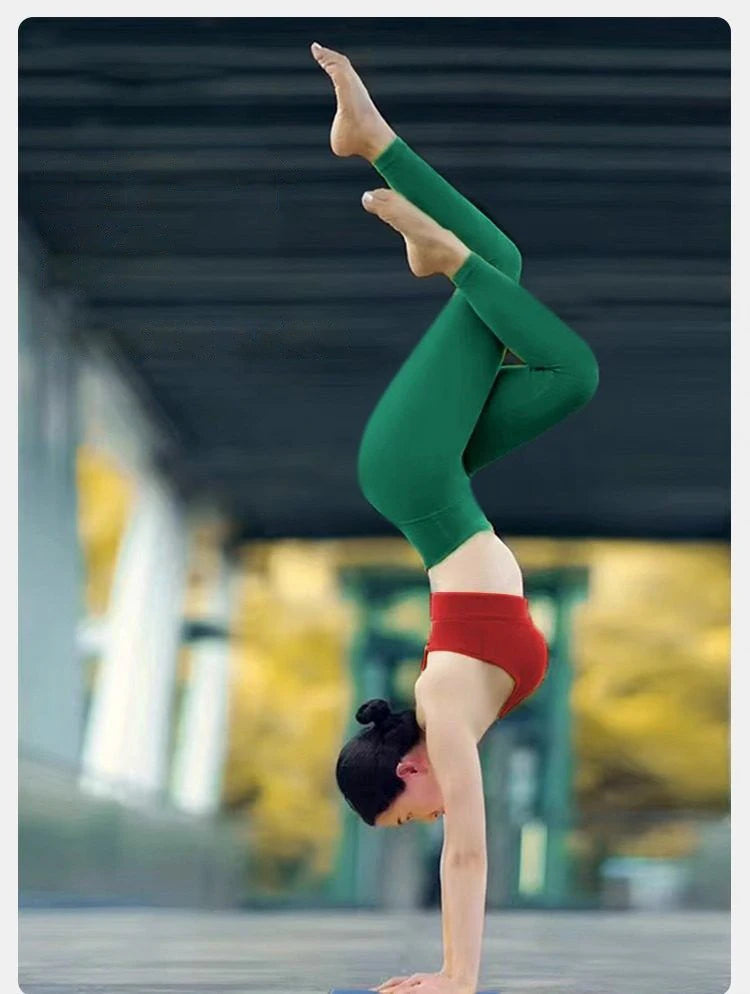 Women’s High Waist Yoga Pants - No Front Seam Seamless Gym Leggings