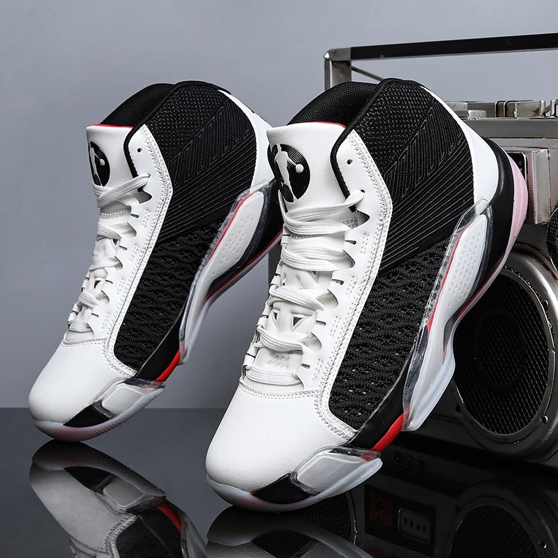 Men’s High-Top Basketball Sneakers | Breathable Non-Slip Outdoor Sports Shoes