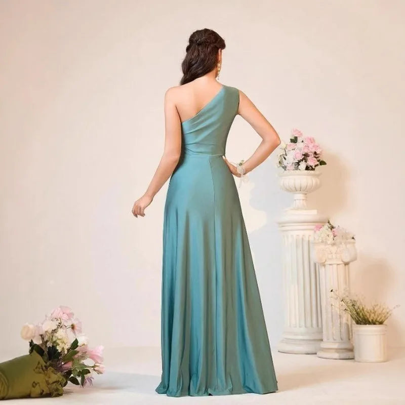 Women's Elegant Backless Evening Gown - European Style Banquet & Gala Dress