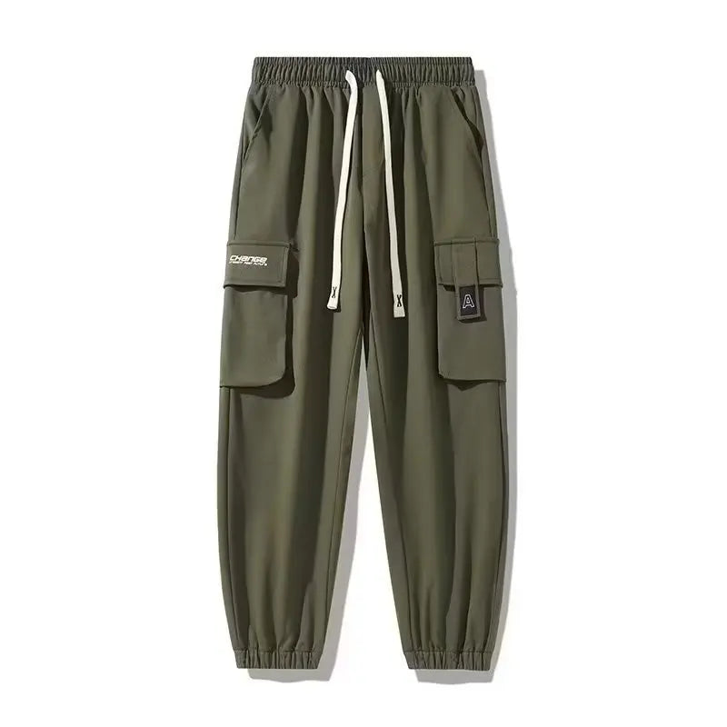 Men’s Multi-Pocket Cargo Joggers - Loose Fit Spring/Summer Tactical Pants