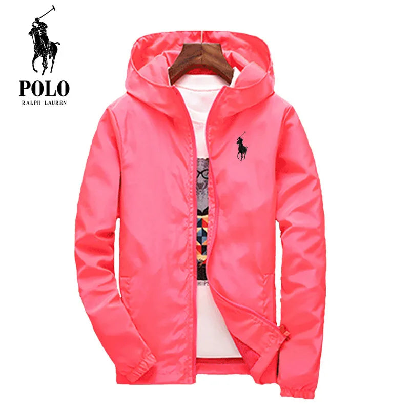 Men's Waterproof Hiking Jacket - Lightweight Hooded Sun Protection Windbreaker for Fishing, Running & Outdoor Sports