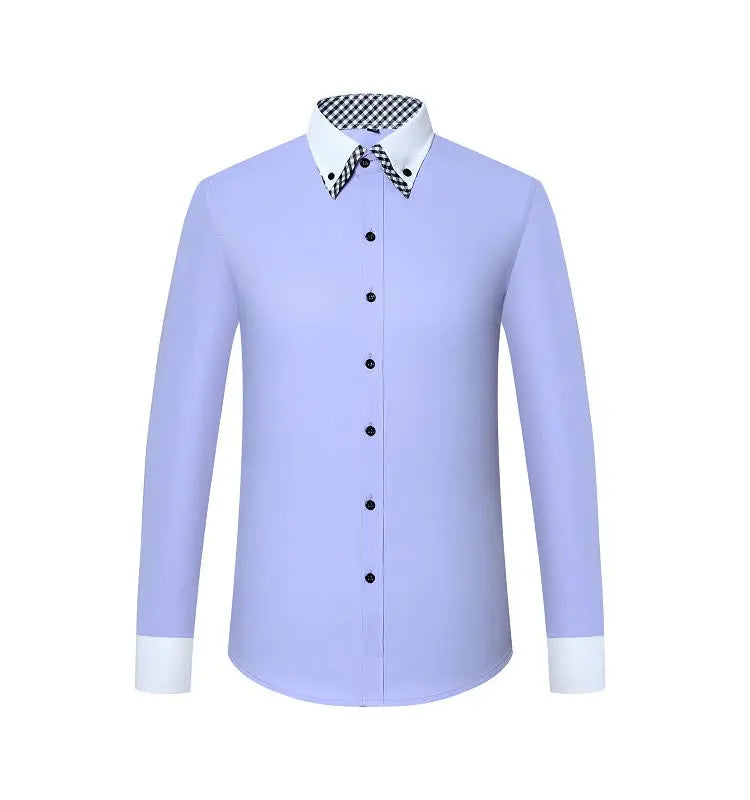 Men’s Long Sleeve Non-Iron Dress Shirt Regular Fit Formal Business Button Shirt