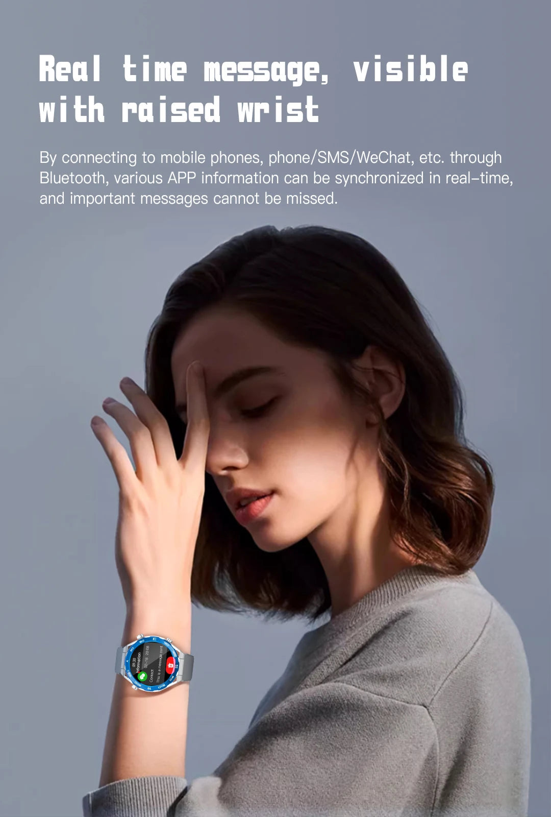 Smart Watch for Men & Women – Outdoor Fitness Tracker with Heart Rate, Calorie, Step Counter, Sport Watch & Music Player