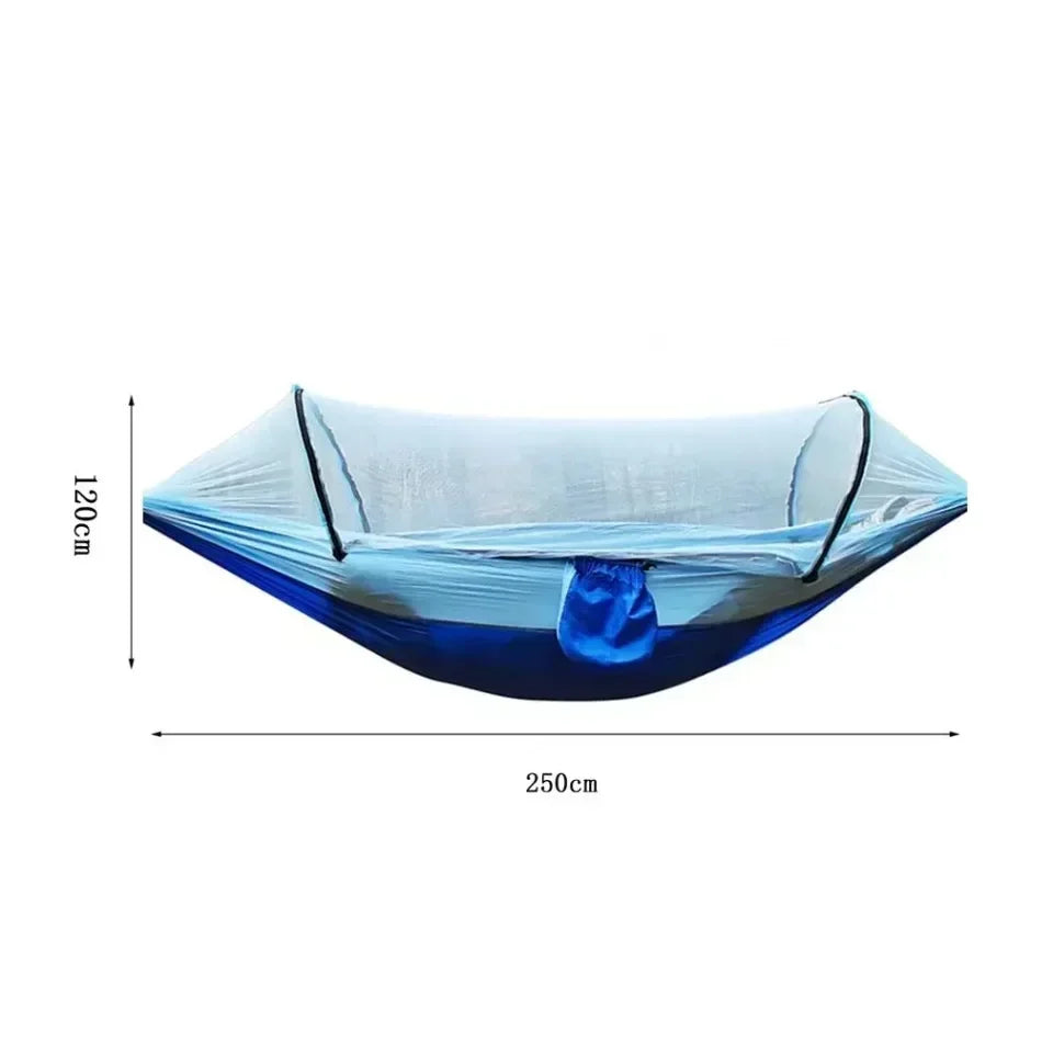 Two Person Outdoor Camping Hammock With Mosquito Net Portable Comfortable Sleeping Tent Bed